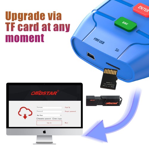[UK/EU Ship] OBDSTAR X-100 PRO Auto Key Programmer (C+D) Type for IMMO+Odometer+OBD Software Get PIC and EEPROM 2-in-1 Adapter Free