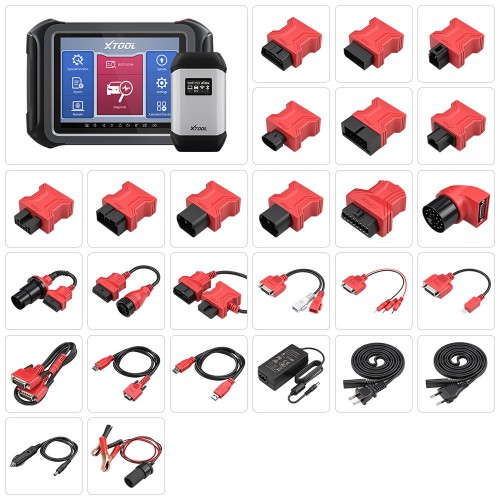 XTOOL D9 Automotive Scan Tool Topology Map Bi-Directional Control ECU Coding 35+ Resets, Key Programming, Support DoIP/CAN FD