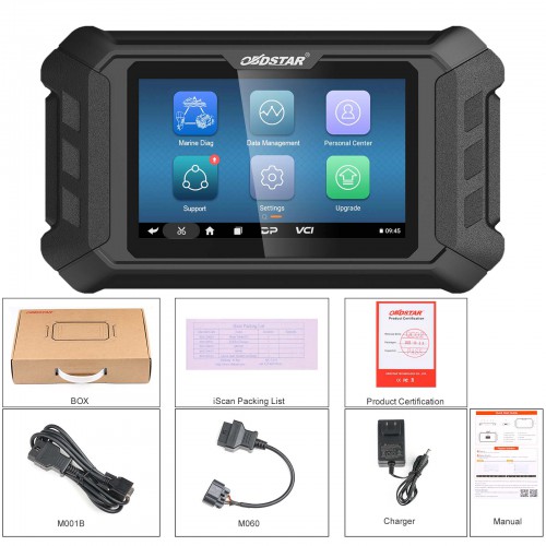 OBDSTAR ISCAN Mercury (Marine) Intelligent Marine Diagnostic Tool for Code Reading/ Code Clearing/ Data Flow/ Action Test 2 Years Free Update