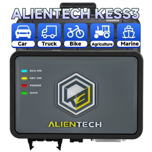 Original Alientech KESS V3 with Slave - Car - LCV OBD Protocols and Slave - Car-LCV BenchBoot Protocols License Actiated