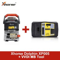 [UK/EU Ship] Xhorse Dolphin XP005 Automatic Key Cutting Machine with Battery inside Plus Xhorse VVDI MB Tool with 1 year Unlimited Tokens