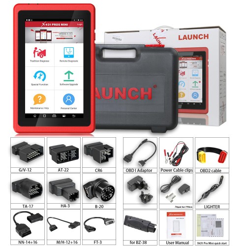 Launch X431 Pros Mini Android Pad Full-System Multi-Brand Bluetooth Diagnostic and Service Tool