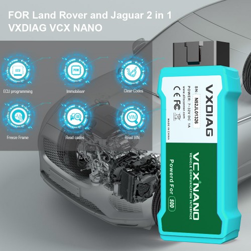[UK/EU Ship] JLR V160 VXDIAG VCX NANO for Land Rover and Jaguar Software With WIFI