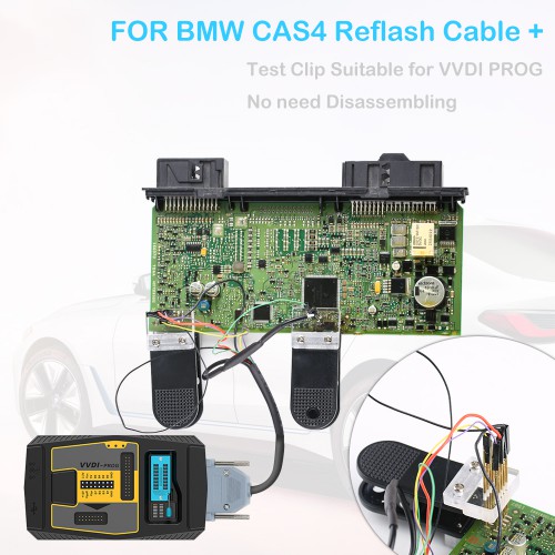BMW CAS4 Data Reading Adapter Cable + Clip Suitable for VVDI PROG Read Data No Need Welding No Data Loss