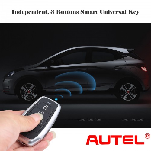 5pcs/lot AUTEL IKEYAT003BL Independent 3 Buttons Universal Key