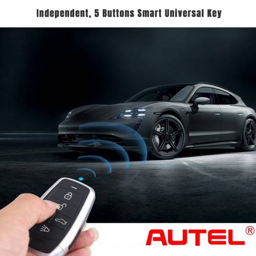 5pcs/lot AUTEL IKEYAT005BL AUTEL Independent, 5 Buttons Smart Universal Key