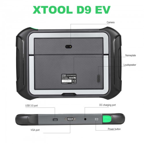 Xtool D9 EV Smart Diagnostic Tool Support Tesla Diagnosis/ Topology Mapping Function/ 40+ Special Functions/ 3 Years Free Updates