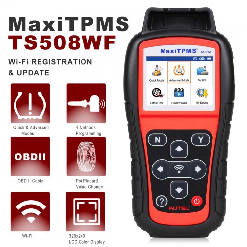 [UK/EU Ship] Autel MaxiTPMS TS508WF TPMS Service Tool with WiFi Updates