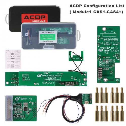 Yanhua ACDP-2 CAS Package for BMW CAS1/ 2/ 3/ 3+/ 4/ 4+ Add Key All-key-lost/ Mileage Reset with Free N20/ N55/ B38 Bench Interface Boards