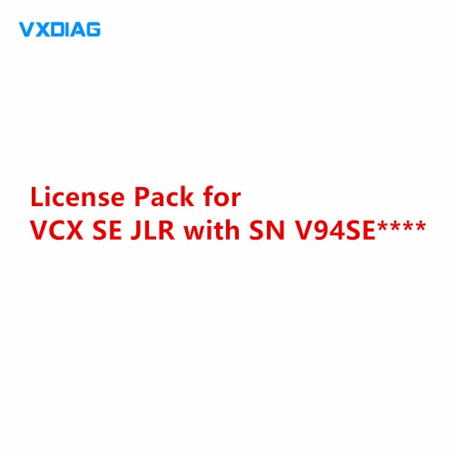 VXDIAG Full Brands Authorization License Pack for VCX SE JLR with SN V94SE****
