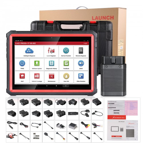 Launch X431 PRO3S+ PRO3 S+ V5.0 Full System Bi-directional Control 31+ Service with SmartLink C2.0 Heavy Duty Module Support Cars and Trucks