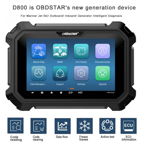 OBDSTAR D800 Configuration A B C D for Marine/ Jet Ski/ Outboard/ Inboard/ Generator Intelligent Diagnosis