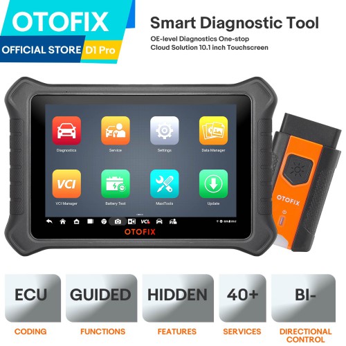 2024 OTOFIX D1 PRO Car Diagnostic Tool with Advanced ECU Coding Bidirectional OE Full System Diagnostics DoIP/CANFD Key Programming 40+ Service