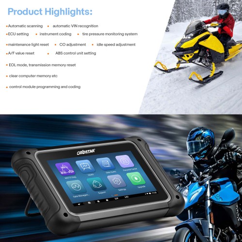 OBDSTAR MOTOSTAR Intelligent Motorcycle /Snow Mobile/ATV/UTV Diagnostic Tool