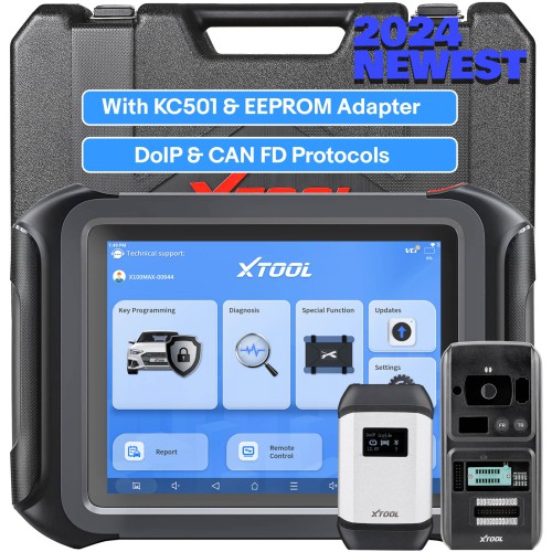 XTOOL X100 MAX Key Programmer with KC501 Support 42+ Reset ECU Programming Topology Mapping CAN FD Update Version of X100 PAD3/IK618