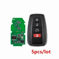 5pcs/lot Lonsdor FT02 PH0440B Update Version of FT11-H0410C 312/314 MHz Toyota Smart Key PCB with Key Shell