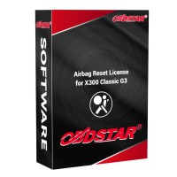 [Subscription] OBDSTAR X300 Classic G3 Airbag Reset License
