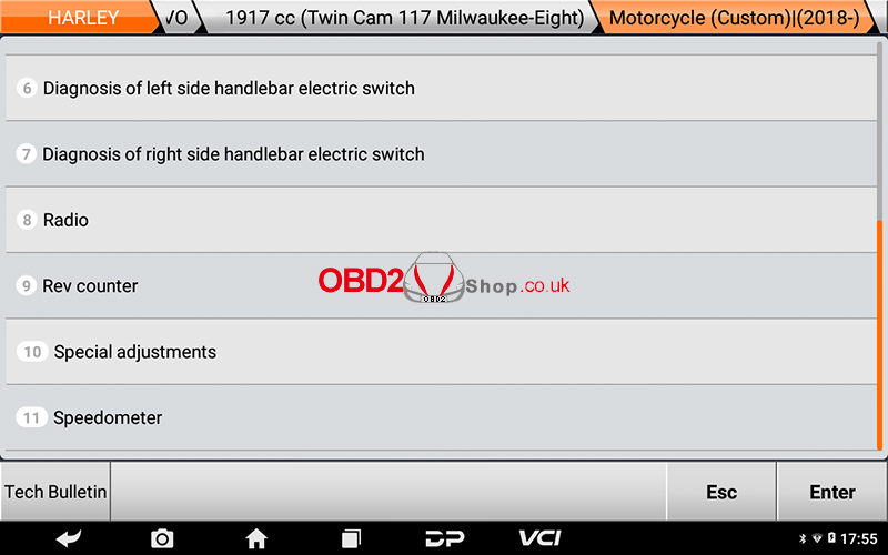 obdstar iscan harley davidson supported systems list 03