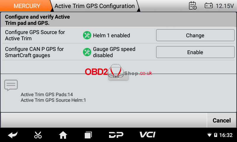 obdstar iscan mercury function display on tablet 18