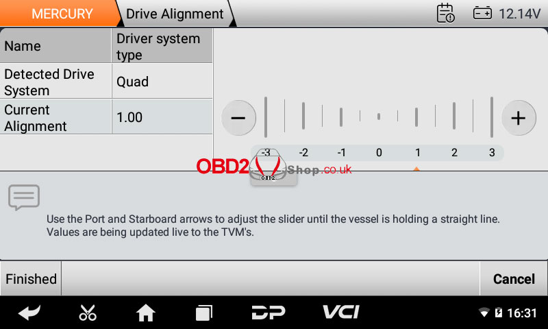 obdstar iscan mercury function display on tablet 19