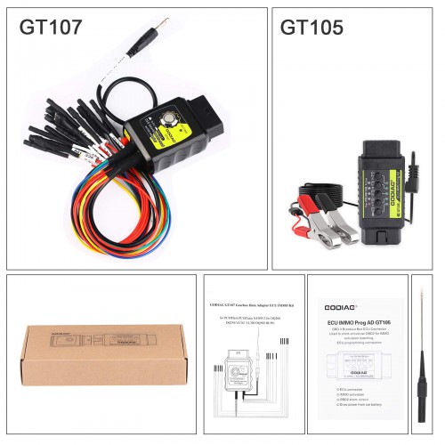 [UK/EU Ship] GODIAG GT105 ECU IMMO Kit Plus GT107 DSG Gearbox Data Read/Write Adapter for DQ250 DQ200 VL381 VL300 DQ500 DL501