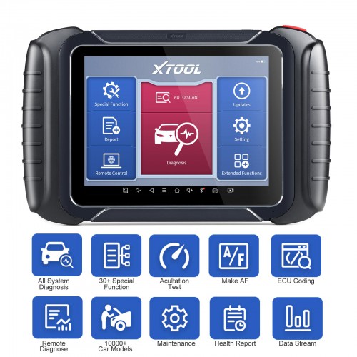 Xtool D8 Professional Automotive Scan Tool Supports 31+ Services/ ECU coding/ Bi-directional control/ OE Diagnostics 3 Years Free Update