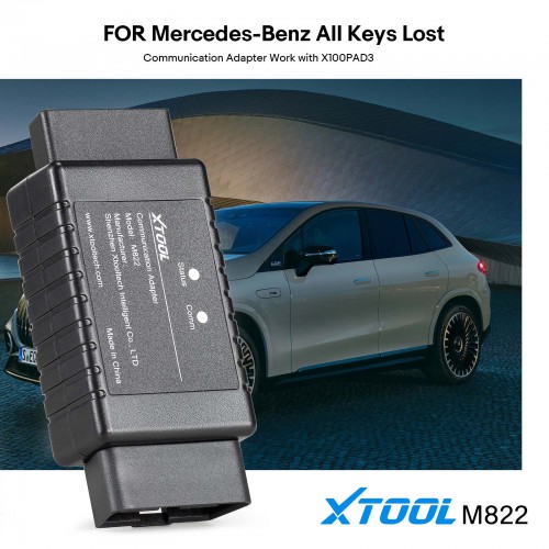 Xtool M822 Adapter Works with KC501 for Mercedes Benz All Key lost Save Up to 65% of Calculation Time