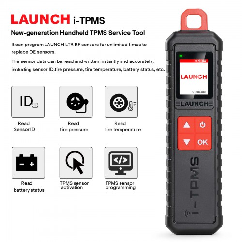 Launch X-431 TSGUN TPMS Tire Pressure Detector Handheld Program Diagnostic Tool work with X431 V/V+/pro elite/PROS/PRO5/PRO3S+/PAD VII