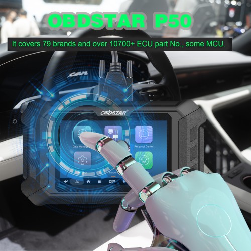 [UK/EU Ship] OBDSTAR P50 Airbag Reset Tool Covers 86 brands and 11600+ ECU Part No. by OBD/ BENCH Newest Update Battery Reset for Audi by BENCH