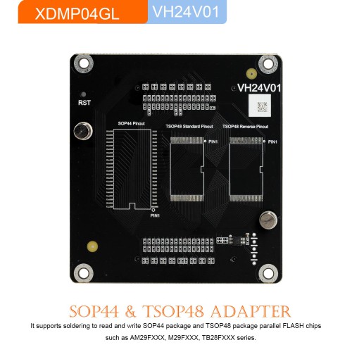 [UK/EU Ship] Full Set Xhorse Multi-prog Exclusive Adapters 4 in 1 including VH24 SOP44 TSOP48A + VH29 EEPROM + VH30 SOP44 + VH31 TSOP48
