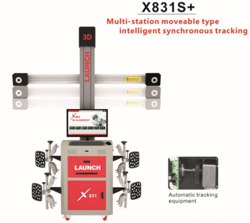 Original LAUNCH X831S+ X831S Plus 3D 4-Post Car Alignment Lifts Platform Supports multi-language UNICODE
