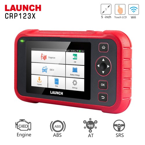 [UK/EU Ship] Launch X431 CRP123X Creader Professional OBD2 Scanner 123X  Diagnostic Tool Four Systems Lifetime Free Update