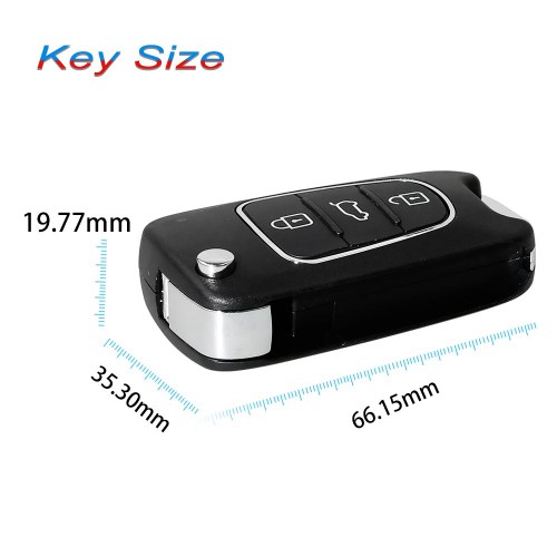 [UK/EU Ship] 5pcs/lot Xhorse XNHY02EN Wireless Remote Key Hyundai Flip 3 Buttons English Version