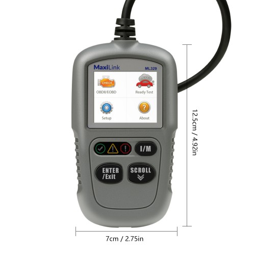 AUTEL MaxiLink ML329 Code Reader Engine Fault CAN Scan Tool with Patented One-Click I/M & AutoVin Advanced version of the AL319 OBD2 Scanner