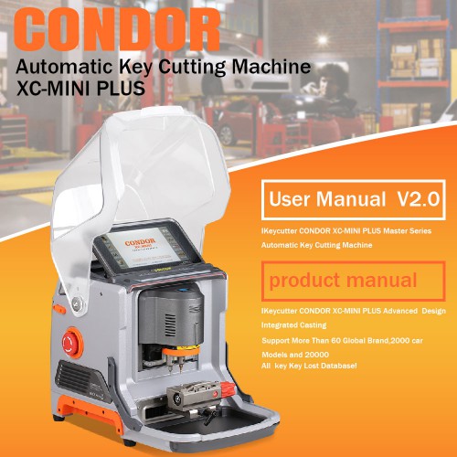 [UK/EU Ship] Xhorse Condor XC-MINI Plus Automatic Key Cutting Machine All Key Lost Database with 3 Years Warranty