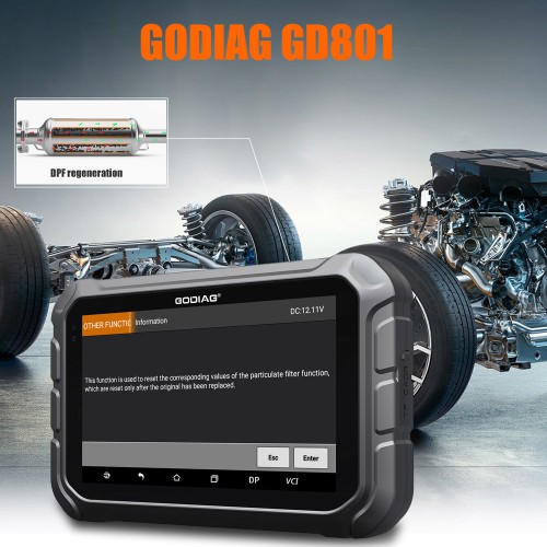 GODIAG GD801 Programmer support Immo Key Programming /Mileage /ABS /EPB /TPMS /EEPROM