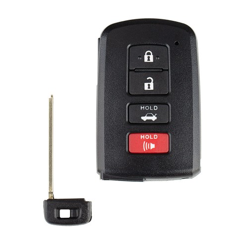 5pcs/lot for Toyota XM Smart Key Shell 1742 with 3+1 Button
