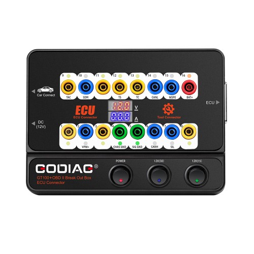 [UK/EU Ship] GODIAG GT100+ GT100 Pro OBDII Breakout Box ECU Bench Connector with Electronic Current Display