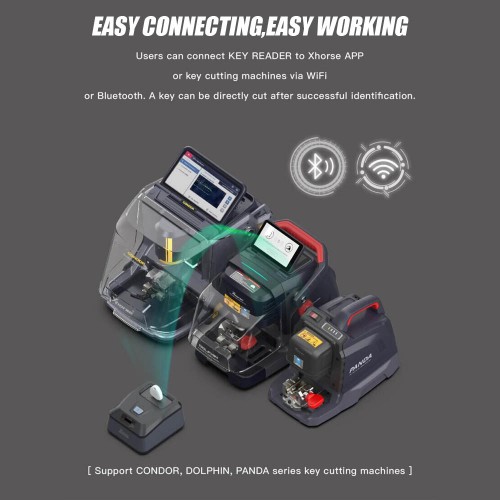 [UK/EU Ship] Xhorse Key Reader XDKR00GL Professional and Portable key identification device work with Xhorse APP