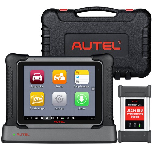 Autel Maxisys Elite II Elite 2 OE-Level Diagnostic Scanner Bi-directional Control 38+ Service Function J2534 ECU Programming Automobile Tools