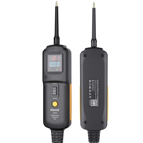 UK/EU Ship Godiag GT101 PIRT Power Probe DC 6-40V Vehicle Electrical System Diagnosis/ Fuel Injector Cleaning Testing/ Current Detection/Relay Testing