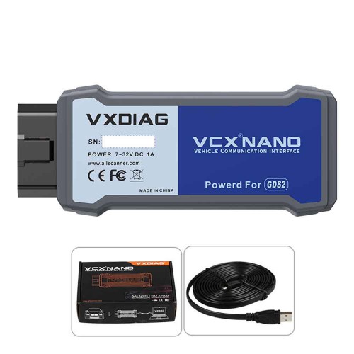 [EU Ship] USB Version VXDIAG VCX NANO GM / OPEL Latest GDS2 V2023.10.19 Tech2WIN 16.02.24 Diagnostic Programming System
