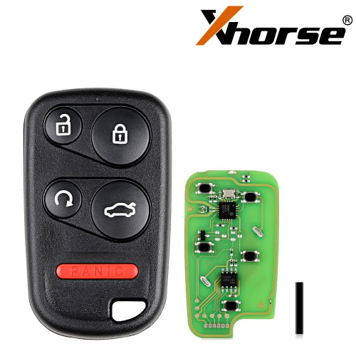 5pcs/lot Xhorse XKHO03EN Wire Remote Key Honda Separate 4 buttons with Remote Start and Trunk Button