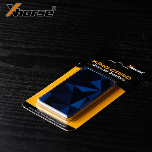 Xhorse King Card XSKC04EN XSKC05EN Key Slimmest Universal Smart Remote 4 Buttons with Built-in 2 Batteries Sky Blue Diamond Blue