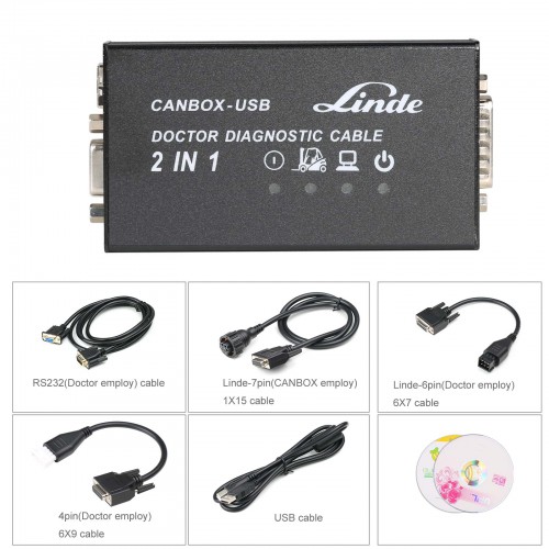 Hot Exclusive Sales Linde Canbox and Doctor Diagnostic Cable 2 in 1 2016 Version