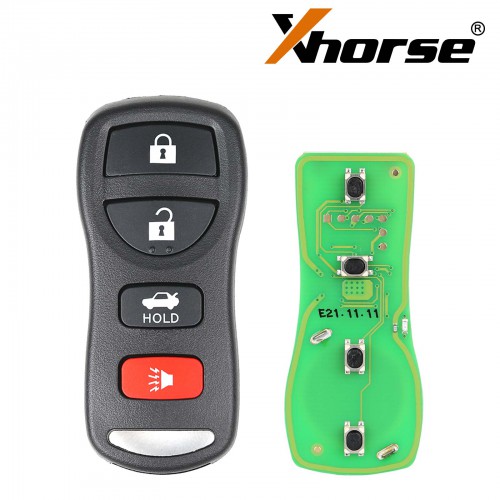 5pcs/lot Xhorse XKNI00EN Wire Remote Key Nissan Separate 4 Buttons English Version