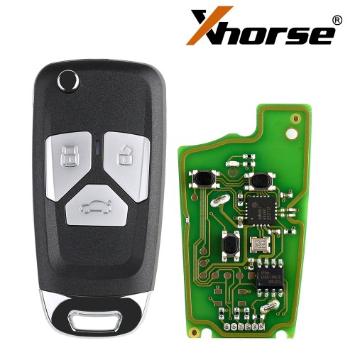 5pcs/lot Xhorse XKAU01EN Wire Remote Key Audi 3 Buttons