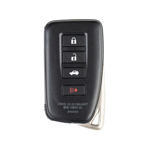 5psc/lot XM Smart Key Shell for Toyota Lexus1626 Type 4 Buttons with logo For XM Key