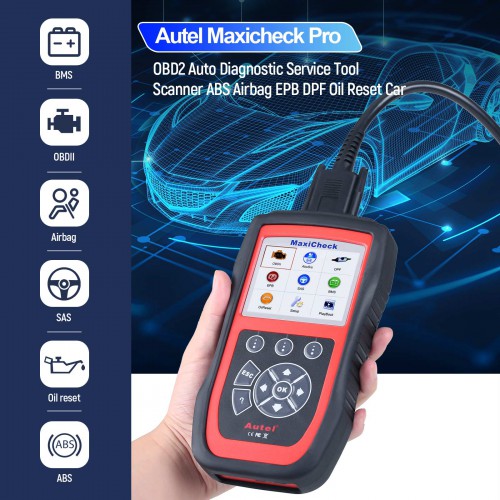 [UK/EU Ship] Autel MaxiCheck Pro Service Tool for EPB/ Oil Service/ ABS/ SRS/ BMS/ DPF Free Update All Life Time