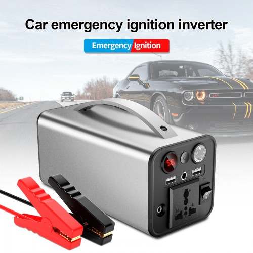 Car Ignition Inverter Outdoor Power Supply 180W AC 110V 3-1 Car Jump Starter+Car Inverter+Outdoor Power